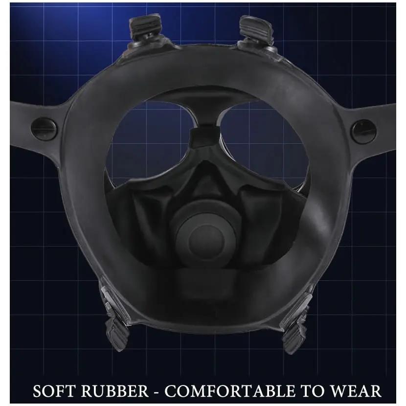 Черный 87 химический анфас резиновый респиратор PA-1 фильтр для распыления пестицидов рабочая защитная маска