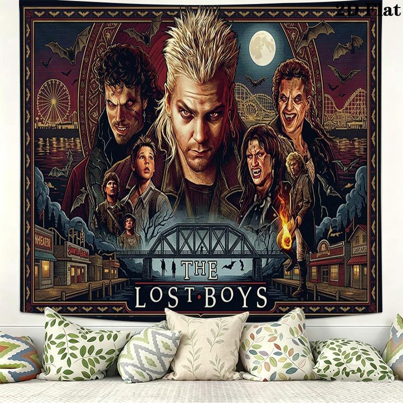 The Lost Boys Wall Tapestry Aesthetic Wall Hanging Printed Fabric Blanket Decorative Tapestries for Bedroom Living Room Home Decor