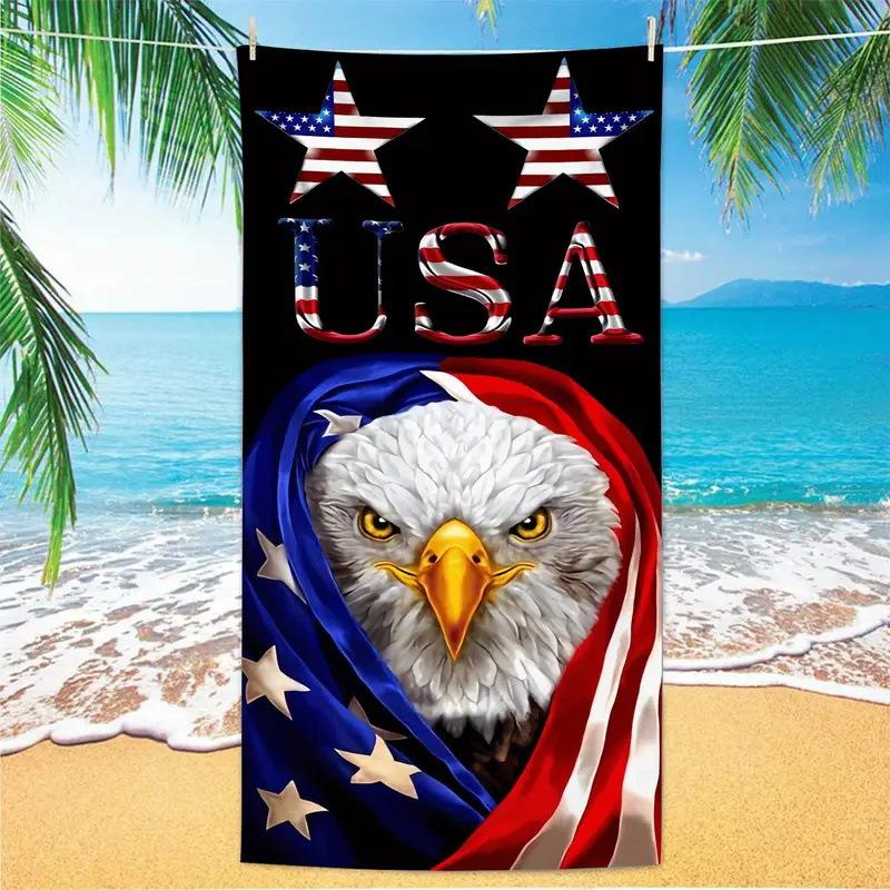 Exotic Floral Print Soft Microfiber Large Towel Water Absorbent For Beach Surf Use