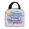 Custom Custom Your Photo Logo Text Lunch Bag Women Warm Cooler Insulated Lunch Boxes for School