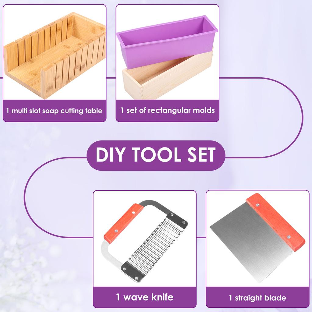 Форма для мыловарения силиконовая ручная набор инструментов для DIY антидеформационная и термостойкая набор форм для мыла