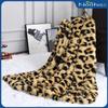 Fluffy Leopard Throw Blanket Plush Cheetah Print Blankets Soft Faux Fur Bed Throw For Decorative Couch Chair Bed Covers
