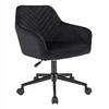 Napoli Armchair, Black, On A Black Base