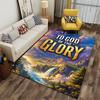 To God Be The Glory Carpet suitable as a non-slip mat for the living room or bedroom sofa
