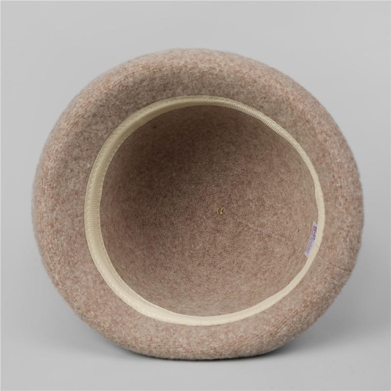 Шляпа осенне-зимняя шляпа-ведро новая шляпа-цилиндр женская теплая и холодостойкая шерстяная шляпа-клош