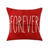 Valentine's Day Heart Shaped Pillow New Ins Style Linen Printed Pillow Cover Bedside Backrest Sofa Cushion Cover