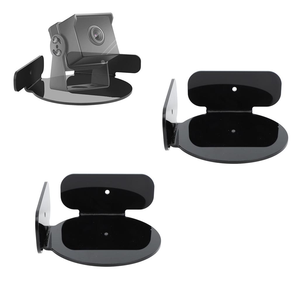 4Pcs Circular Corner Shelf Space Saving Wall Mount Floating Corner Shelf for Security Camera Baby Monitor Speaker