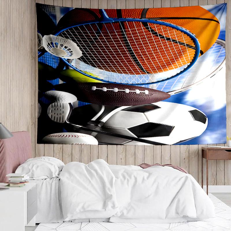 1PC Sports Equipment Collection K-pop music group Tapestry Accessories for Bedroom,Livingroom, dormitory Room Wall Decor Fan Birthday Gifts