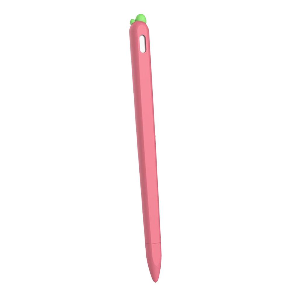 Силиконовый чехол-держатель для стилуса Apple Pencil 1-го/2-го поколения, Розовый, 180x10 мм