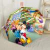 Colorful Mickey Splash Art Outdoor Automatic Umbrella Retractable Design with 8-Rib Durability Lightweight Durable Everyday Carry Umbrella