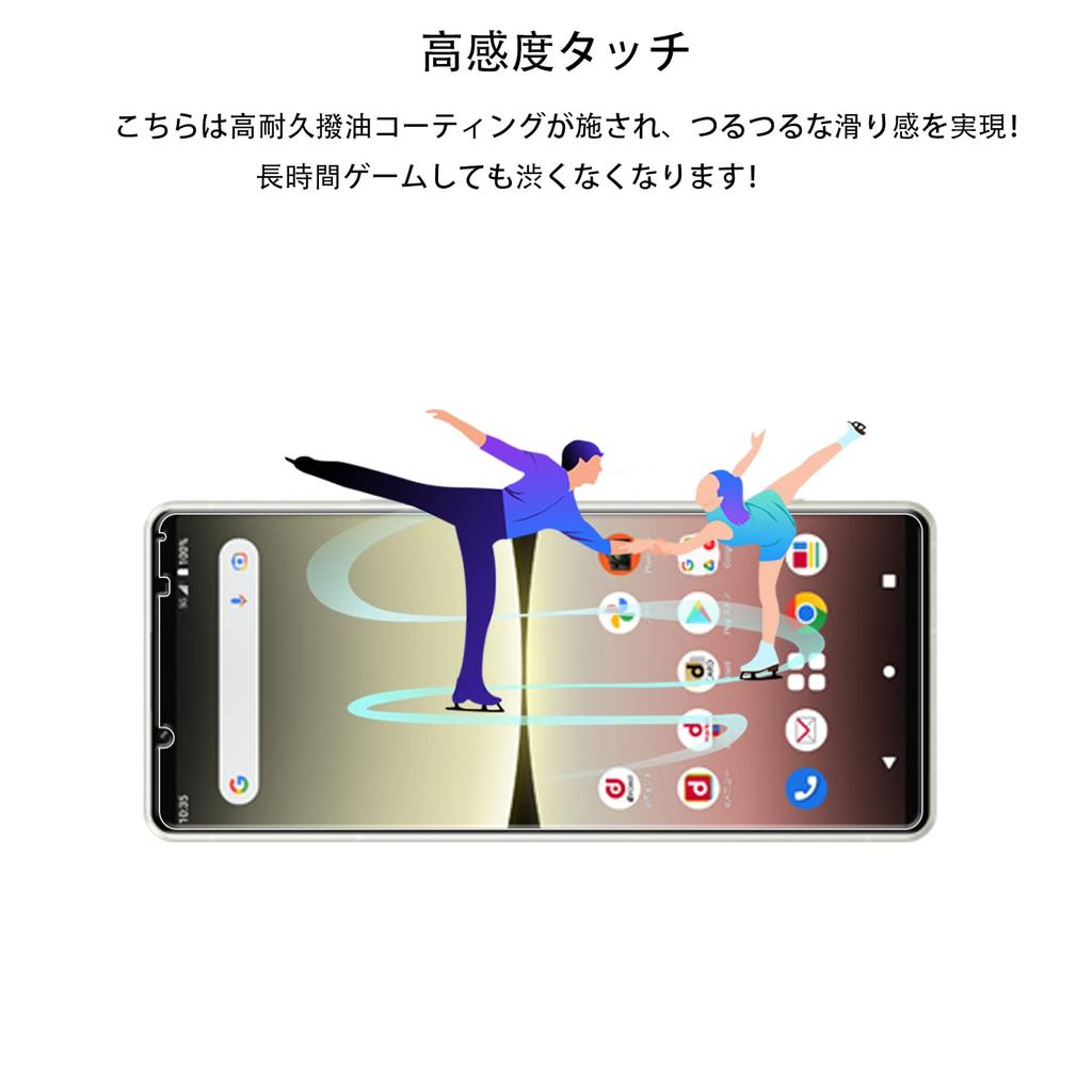 Направляющей рамки в комплекте KPNS японский материал закаленное стекло стеклянная пленка камера пленка крышка защитная пленка для Xperia 5 IV SOG09 [комплект 2+2] SO-54C