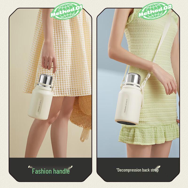 Simple Poetry Stainless Steel Thermos Bottle