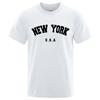 Men's And Women's T-shirts U.S.A New York City T Shirts Summer Cotton Tops Men's T-Shirt Short Sleeve Men Streetwear O-neck Letter Tee Shirt