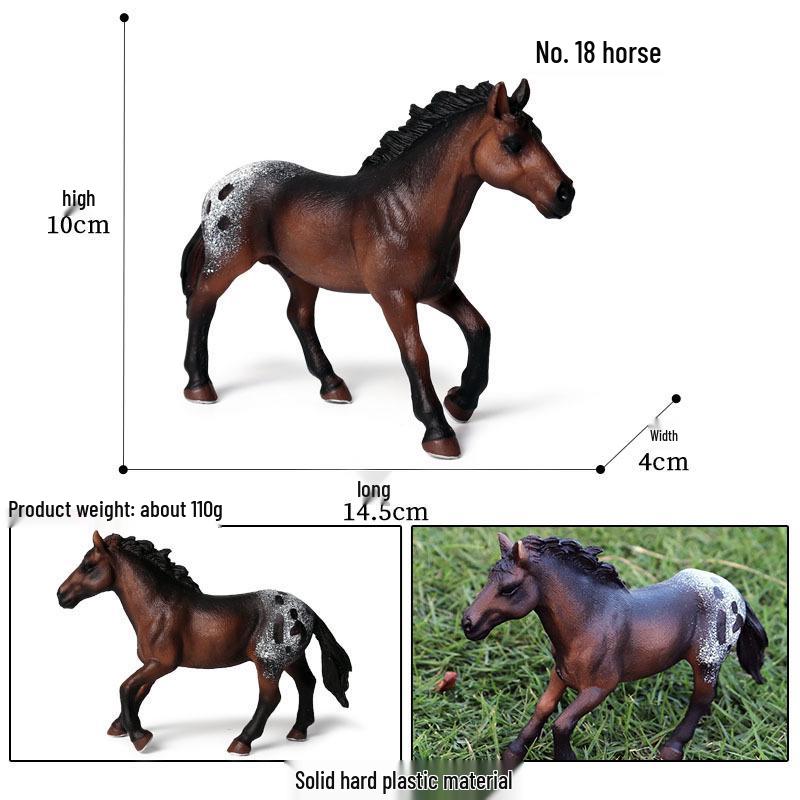 Трансграничное украшение для рабочего стола «Степной конь»: Черно-белая модель североамериканской дикой лошади