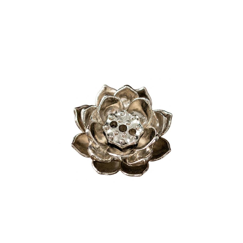 Multi-Hole Lotus Censer Alloy Incense Stick Holder Simple Incense Tray  Temples Home Office