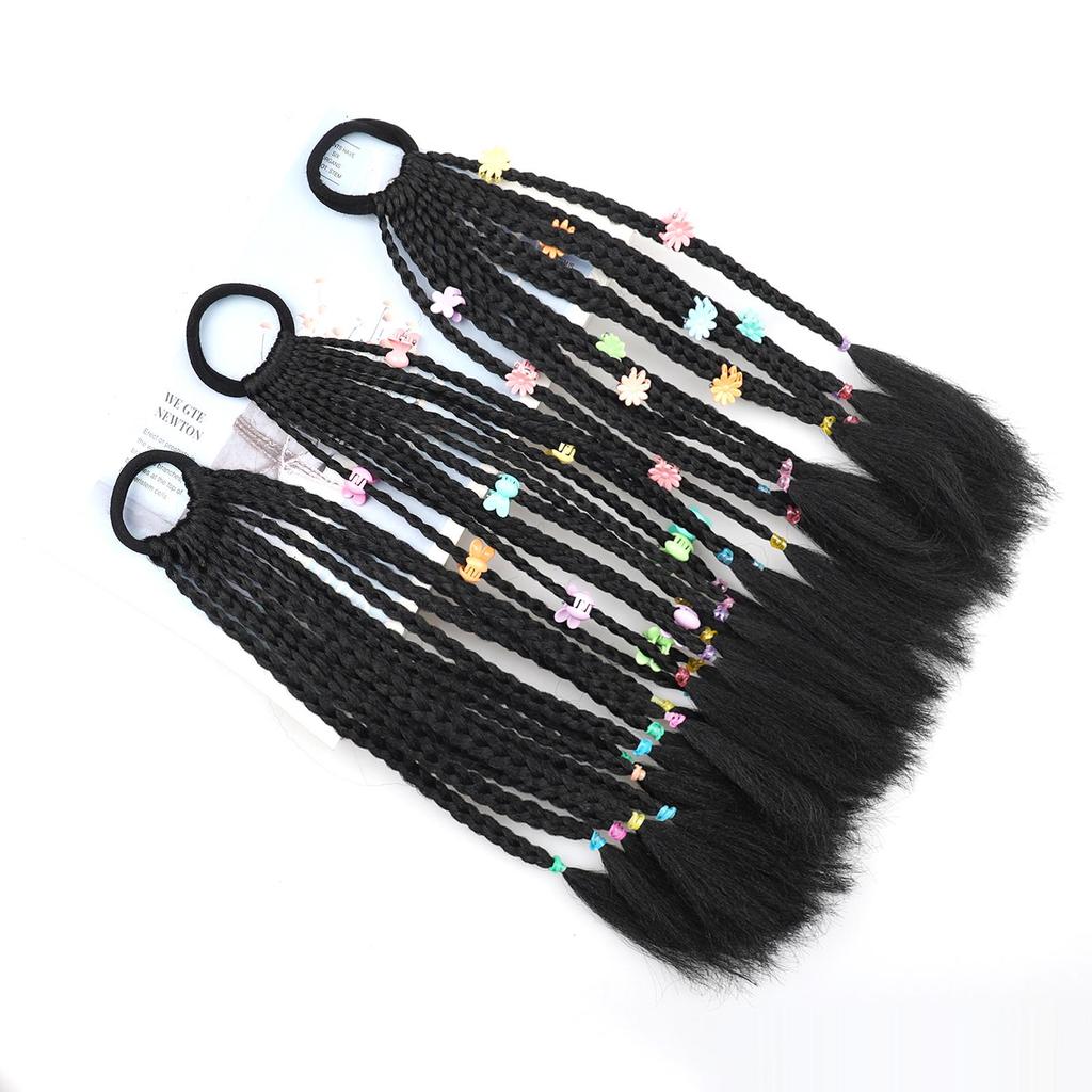 Синтетические 12 косичек, плетеные волосы для наращивания волос «конский хвост» для женщин/детей, накладные волосы, накладные волосы, хвостики