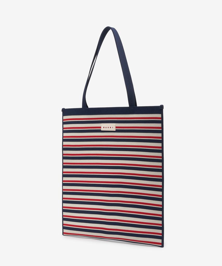Marni Flat Jacquard Knit Tote Bag - Multicolor / Shmq0075A0P6485Zo728