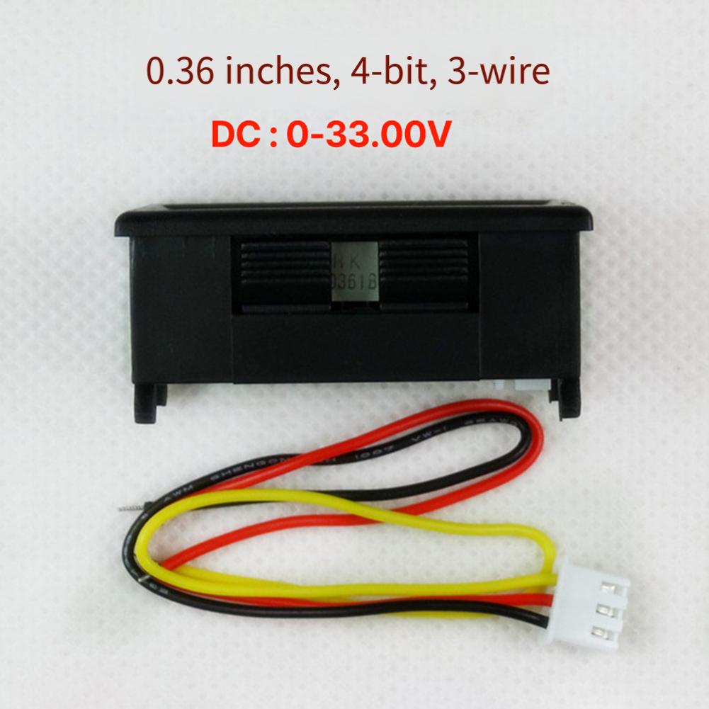 1PC Digital Voltage Meter 0.36 In DC Digital Voltmeter Measurement 0-33V Three-wire 4-digit Voltage Tester Electrical Parts