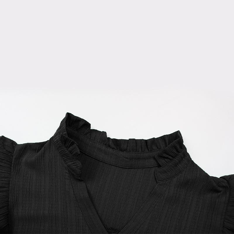 GMXIA Women's Fashion Summer Spring Solid Color Print Short Sleeve V-Neck High Waist Casual Dresses