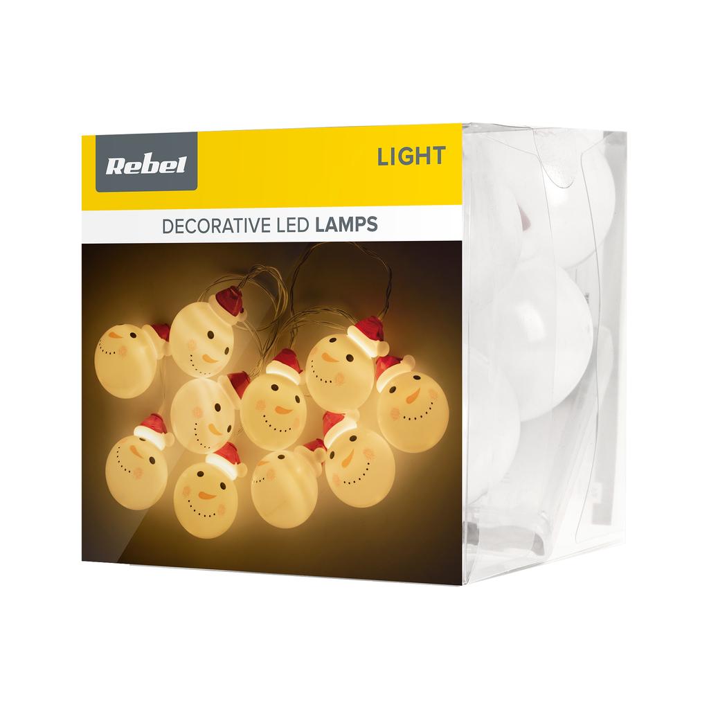 Rebel snowman indoor battery Christmas tree lights