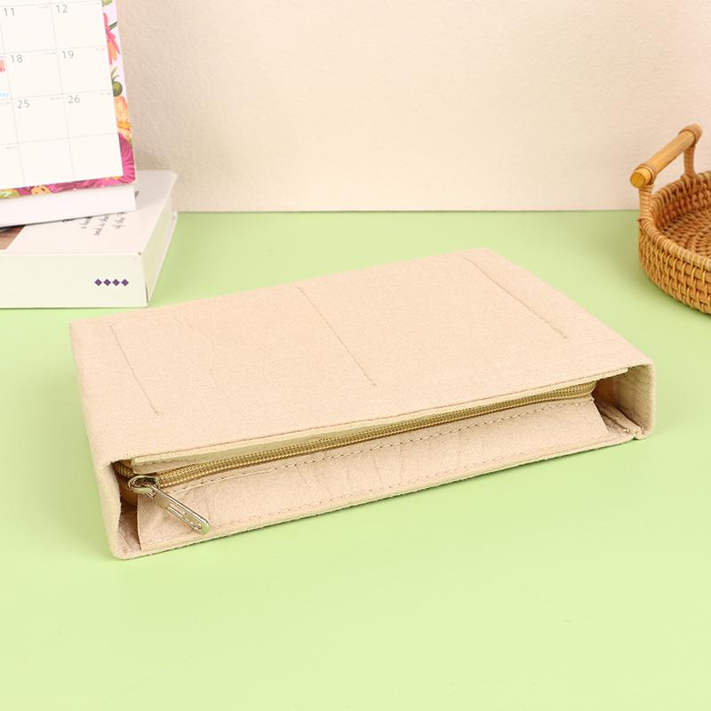 Войлочная вставная сумка подходит для косметичек, сумка-вкладыш для дамской сумочки, войлочная тканевая косметичка, переносная вставная сумка-органайзер для путешествий