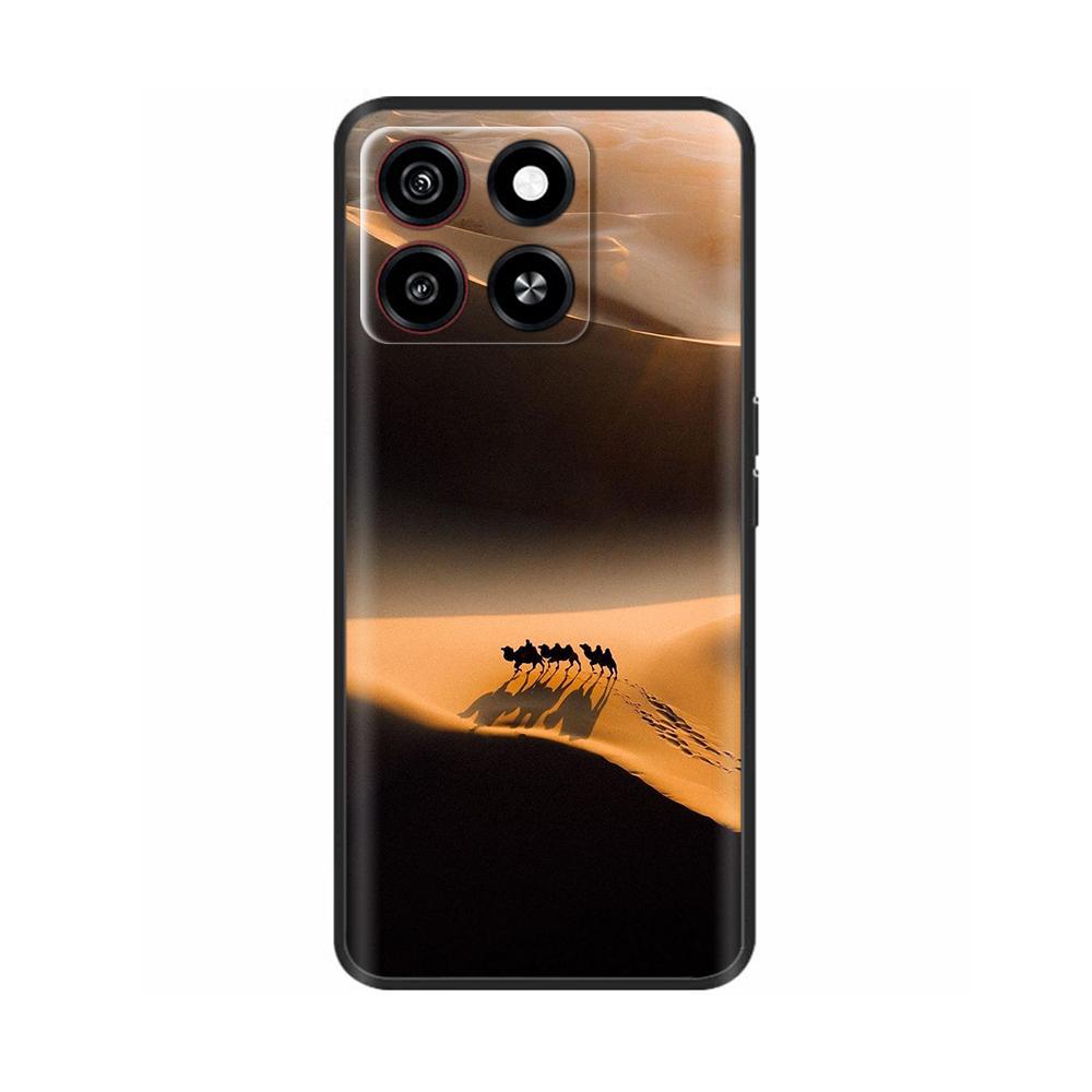 Для ZTE Blade A35 Чехол Чехол для телефона Милые узоры Мягкая жидкая силиконовая накладка Для ZTE Blade A55 ZTEA35 ZTEA55 Защитный чехол-накладка