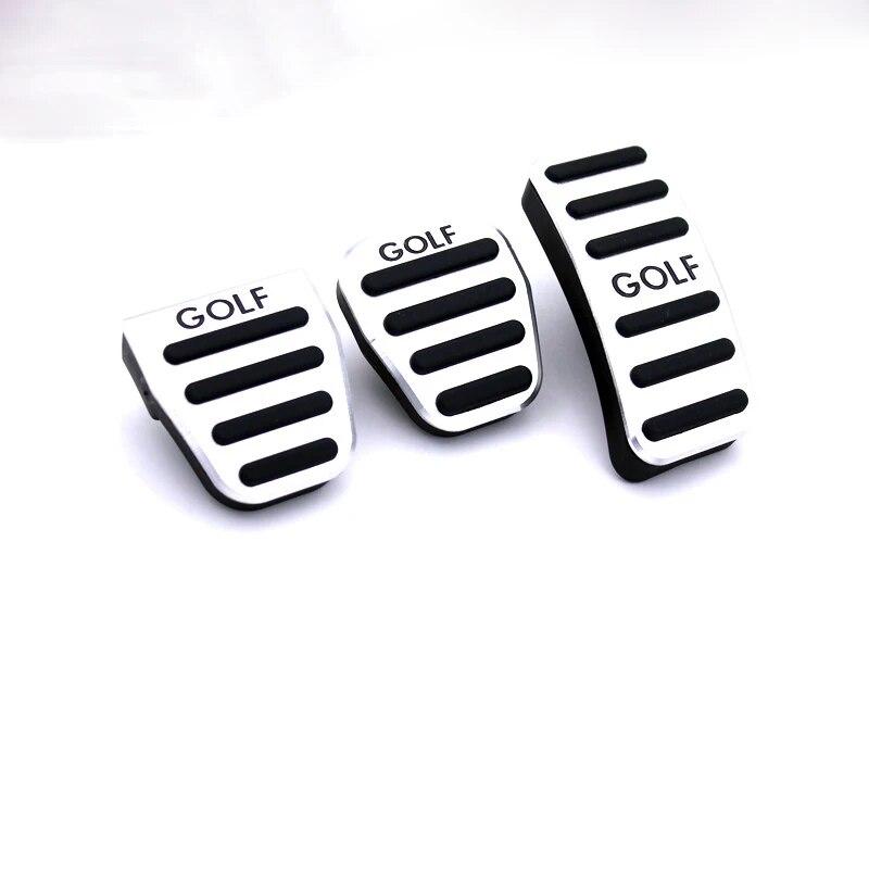 Ножная педаль автомобиля из алюминиевого сплава, педаль акселератора газа, педаль тормоза, крышка педали сцепления MT/AT для Volkswagen VW Golf 7 Mk7, аксессуары