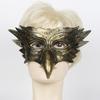 Маска на половину лица из искусственной кожи для мужчин и женщин, вдохновленная орлом, универсальная дышащая маска для Хэллоуина, маскарада, косплея, вечеринки