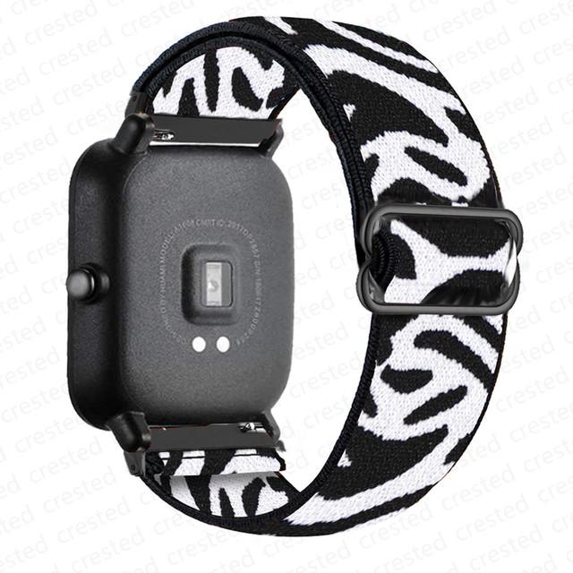 Нейлоновый ремешок Для Amazfit GTS 4/2/2e/3/GTS2 Mini/GTR/4/3/Pro/GTR2/stratos Браслет ремешок Amazfit bip 6 5 3 20мм/22мм Ремешки для часов