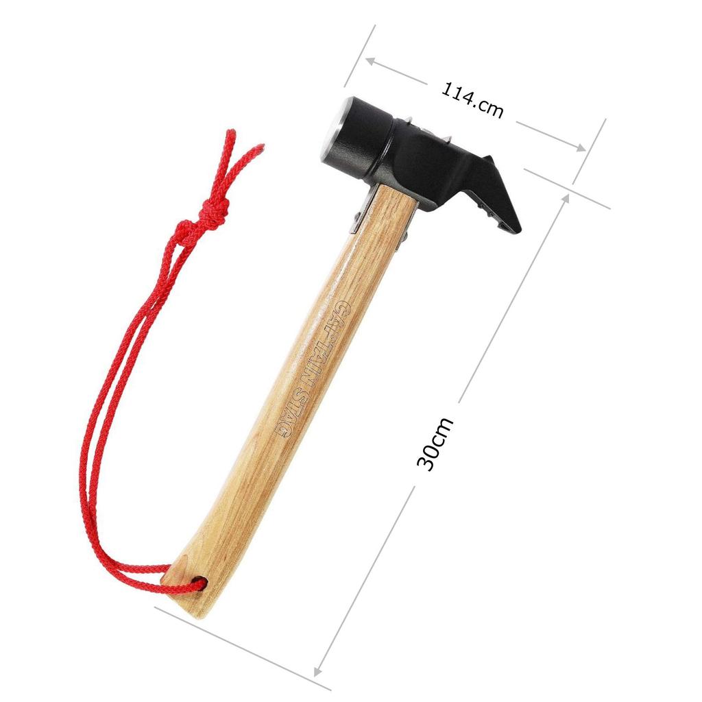 CAPTAIN STAG Solid Peg Puller UA-4517, Natural, Approx. 37 x 114 x 300mm