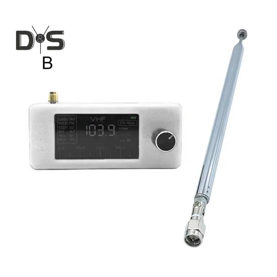 0,5-108 МГц портативный мини-радио перезаряжаемый карманный размер 1,9-дюймовый IPS экран вседиапазонный радиоприемник HF/SW/MW/VHF радио