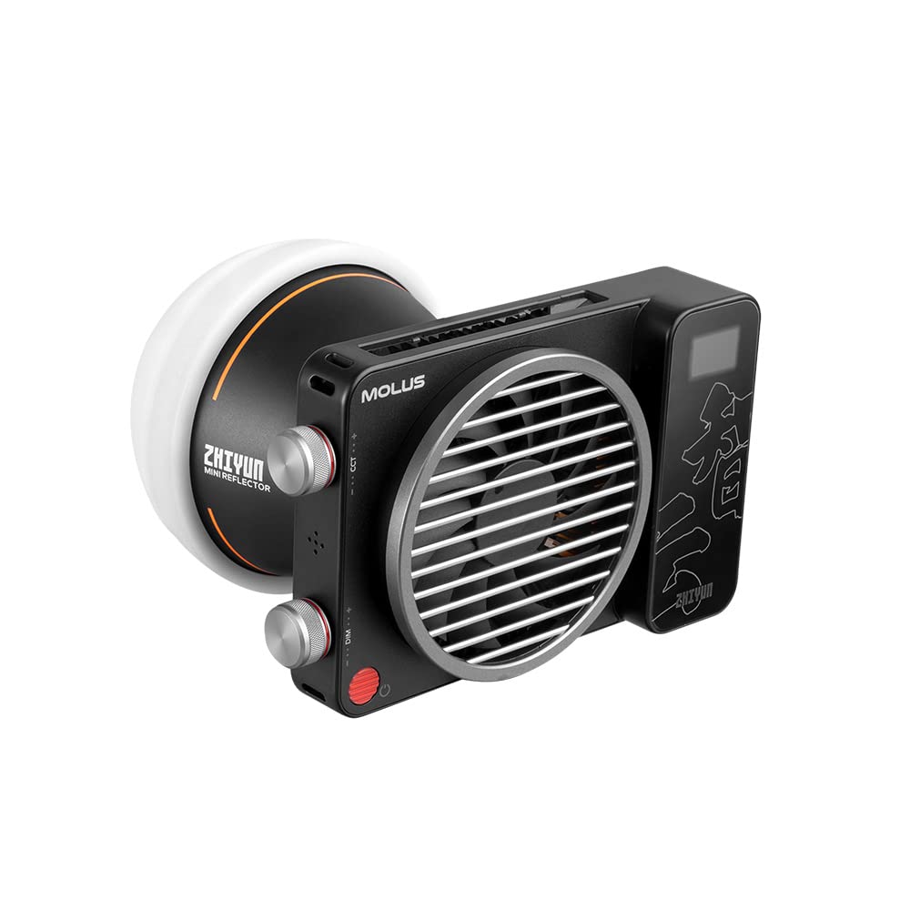 Флагманский светодиодный видеосвет ZHIYUN MOLUS X100 CRI TLCI Управление яркостью через Bluetooth и Гарантия [Официальный магазин] Легкий, 100 Вт, 2700K-6500K, 95+, 97+, Приложение,