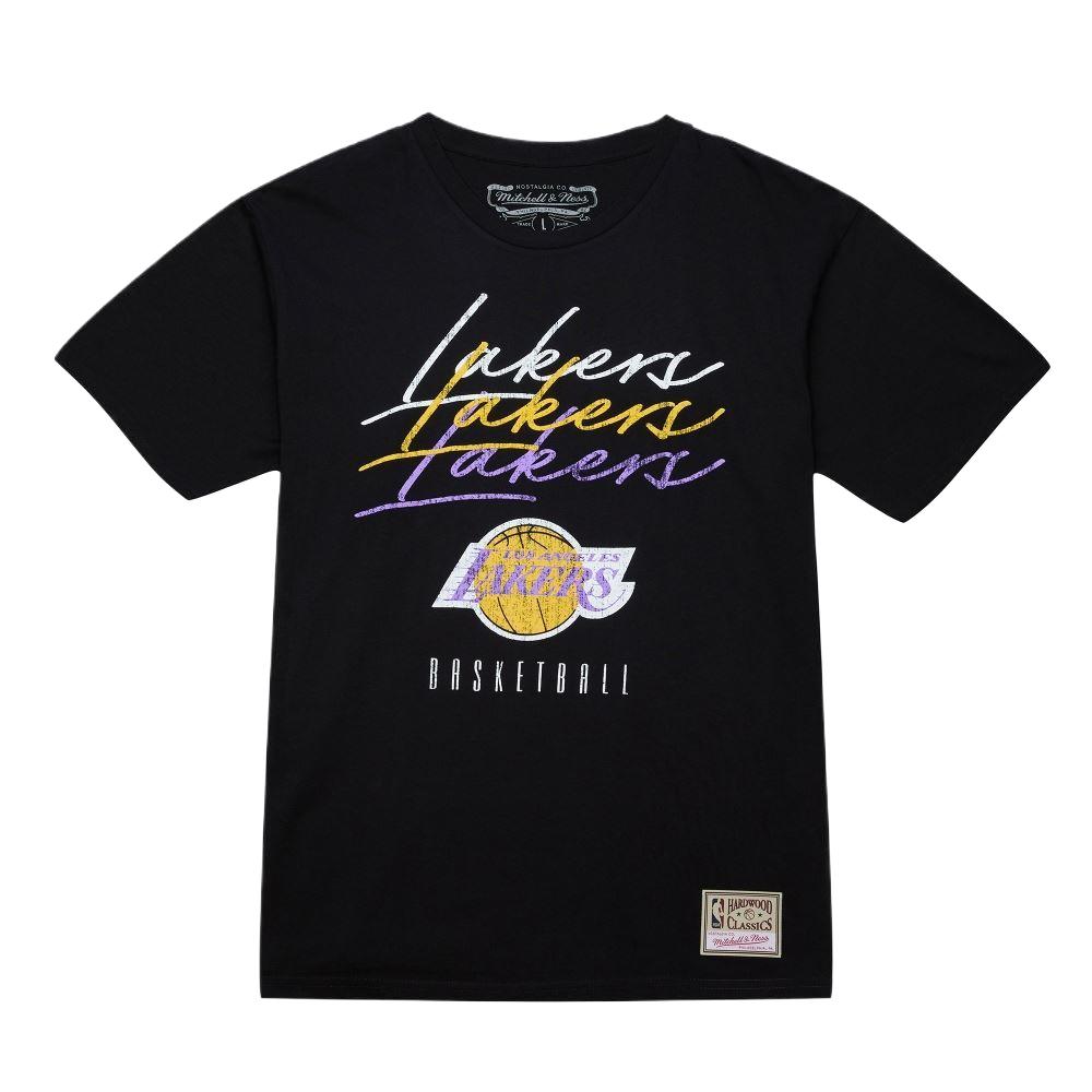 Mitchell & Ness 100% Хлопок Футболка Унисекс Черный MN25ATS30LA