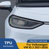 Защитная пленка для фар автомобиля для Volkswagen ID.3 2026-2026 Дымчато-черная TPU PPF Предустановленная Антицарапающая Виниловая пленка для оклейки фар