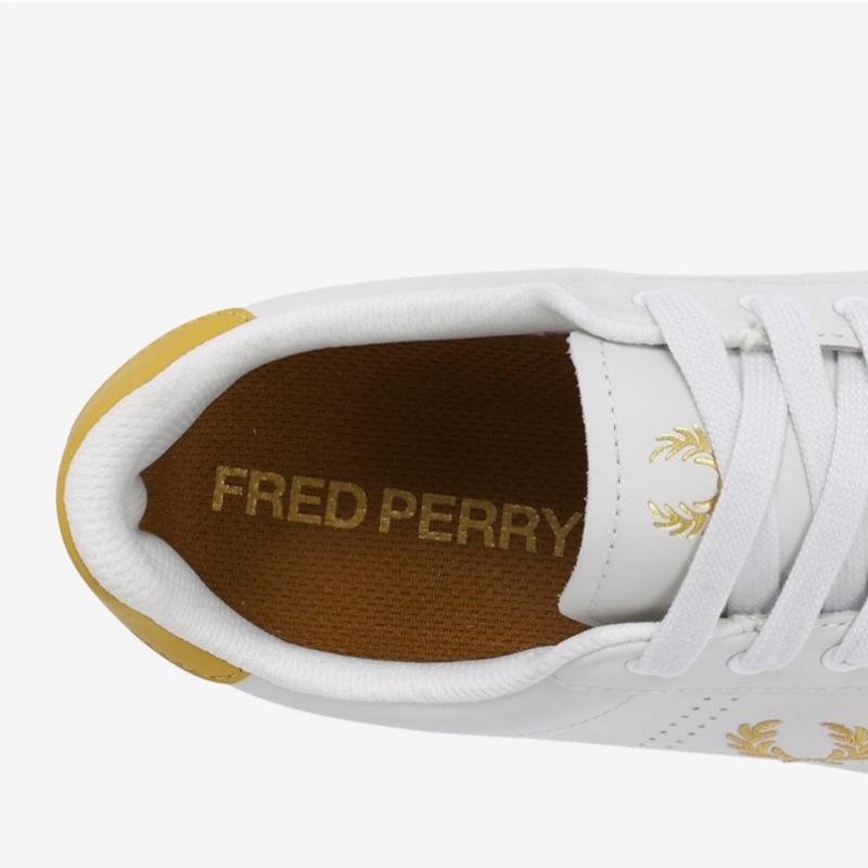 Fred Perry B721 Leather Unisex Cowhide Sneakers