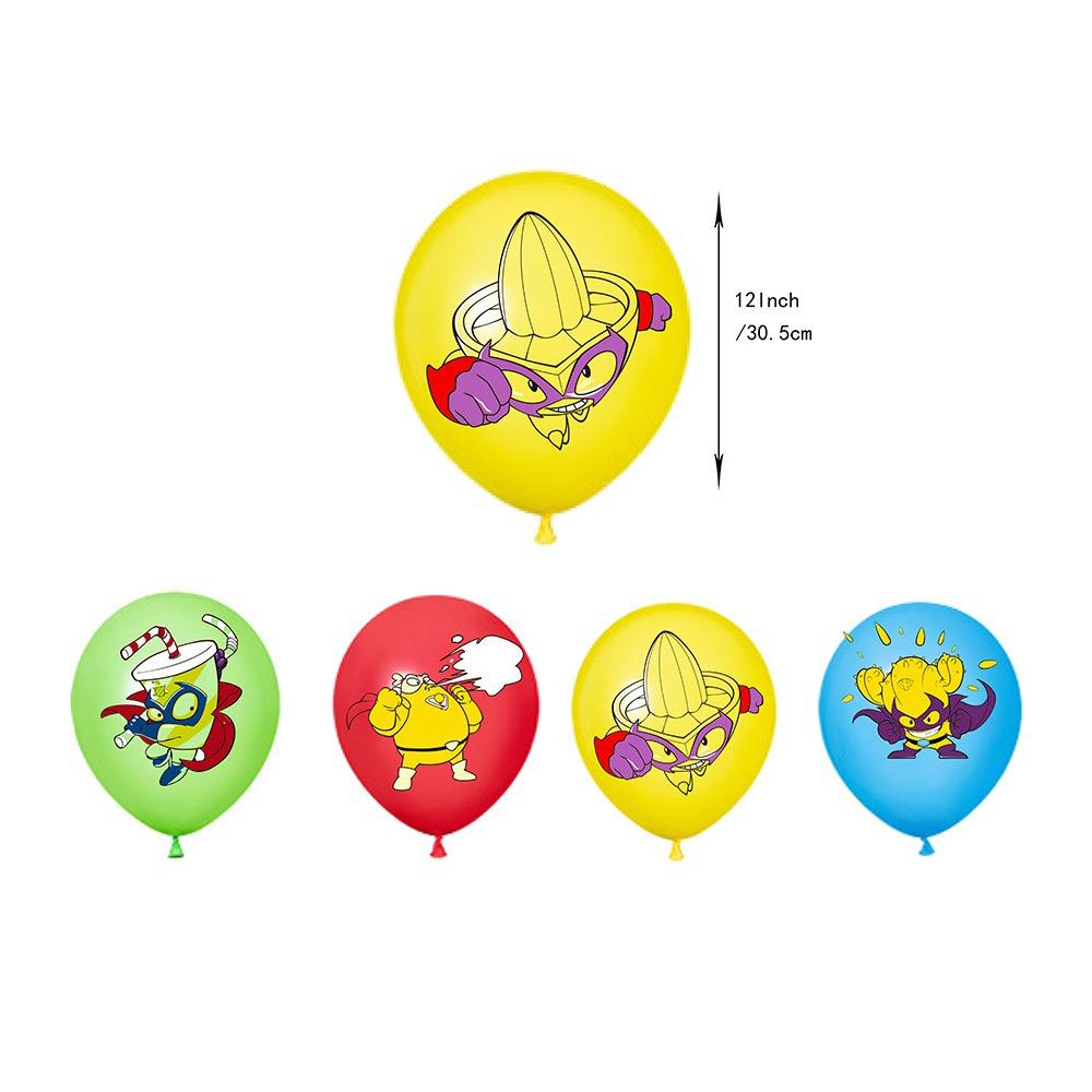 Набор воздушных шаров для украшения дня рождения Superthings, 30 шт., с баннером, топперами для торта