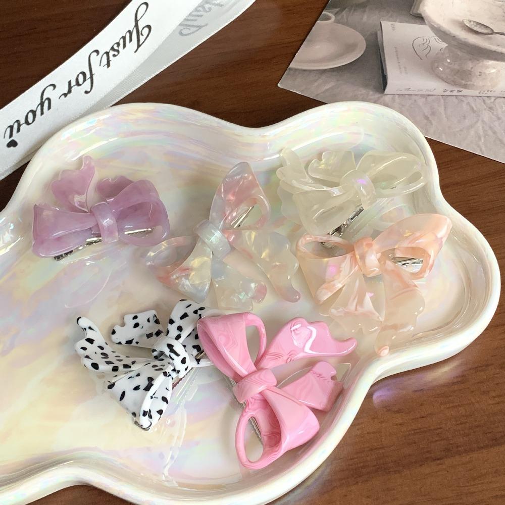 Hair Claw Acetic Acid Hairpin Hairpin Bowknot Duckbill Clip Cute Bow Hair Clip Streetwear