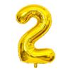 32-Inch US Number Birthday Party Balloons - Individual Aluminum Film
