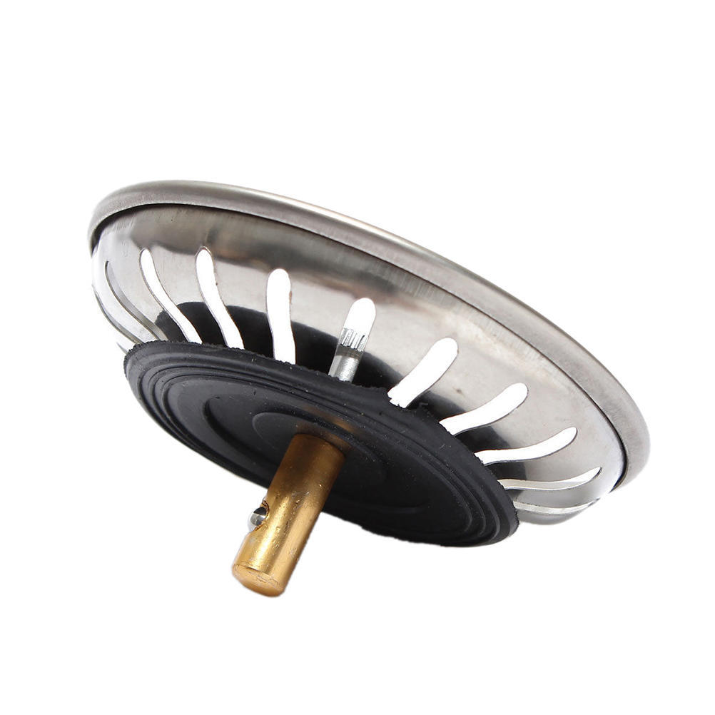 Safe And Effective Stainless Steel Home Kitchen Sink Drain Stopper Basket Strainer Waste Plug