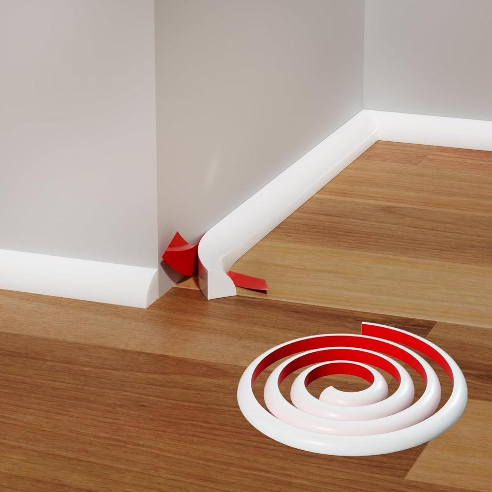 1PC 3meters/118.11in Self-adhesive Trim Wall Corner Strip Decorative Strip Molding Edge Decor Strip Floor Tiles Corner Strips