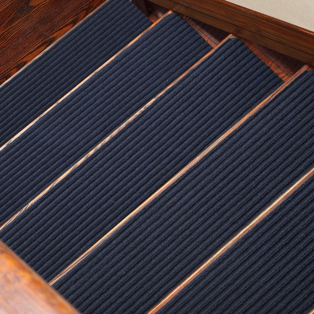 Бесклеевые Нескользящие ПВХ Накладки на Ступени с Двойными Полосами, Многоразовые и Самоклеящиеся