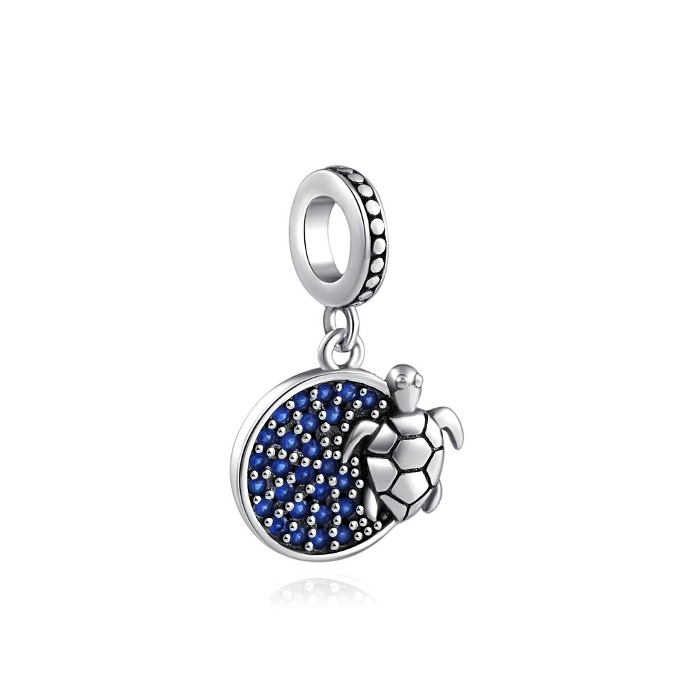 New European Plated Copper Beads Ocean Series Turtle Goldfish Diy Charm Fit Original Pand Bracelet For Gift