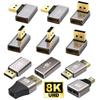 90 Degree Angle DP Male to Female Converter 8K 60Hz Vertical DP Converter  PC Laptops