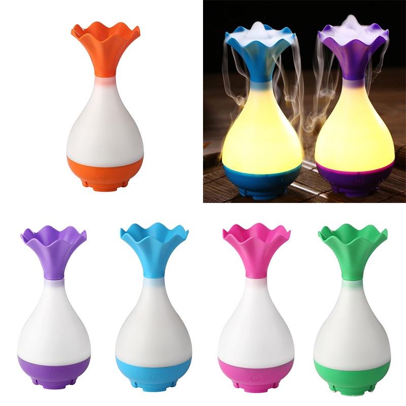 Elegant Usb Air Humidifier Ultrasonic Essential Oil Diffuser With Led Light For Refreshing Air And Relaxing Ambiance