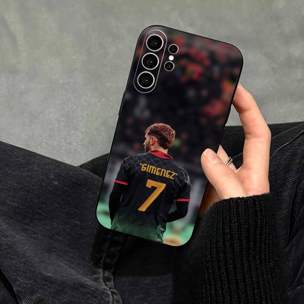 Чехол для телефона Santiago Gimenez для Samsung S25, S24, S21, S22, S23, S30, Ultra, S20, Plus, Fe, Note, 10, 9, 5G Черный