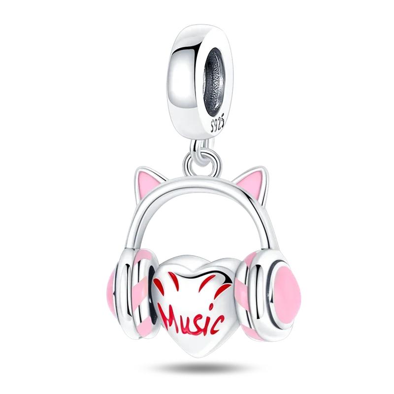 Медный геймпад контроллер играть игры консоль шармы подходят оригинальные бусины браслет для женщин ювелирные изделия подарок для изготовления