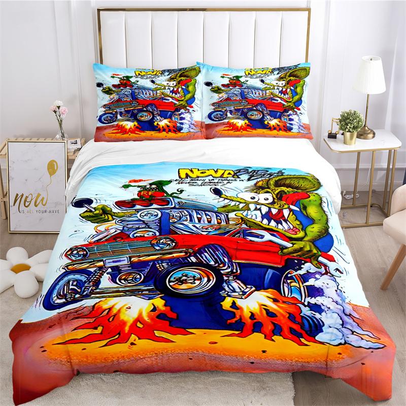 Мультяшный забавный крыса Финк постельное белье пододеяльник с наволочкой домашний текстиль Twin Full Queen King детский подарок