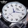 Black Date Automatic Watch Leather Band Business Sports Watches Top Brand Luxury Men's Fashion Casual Mechanical Clock