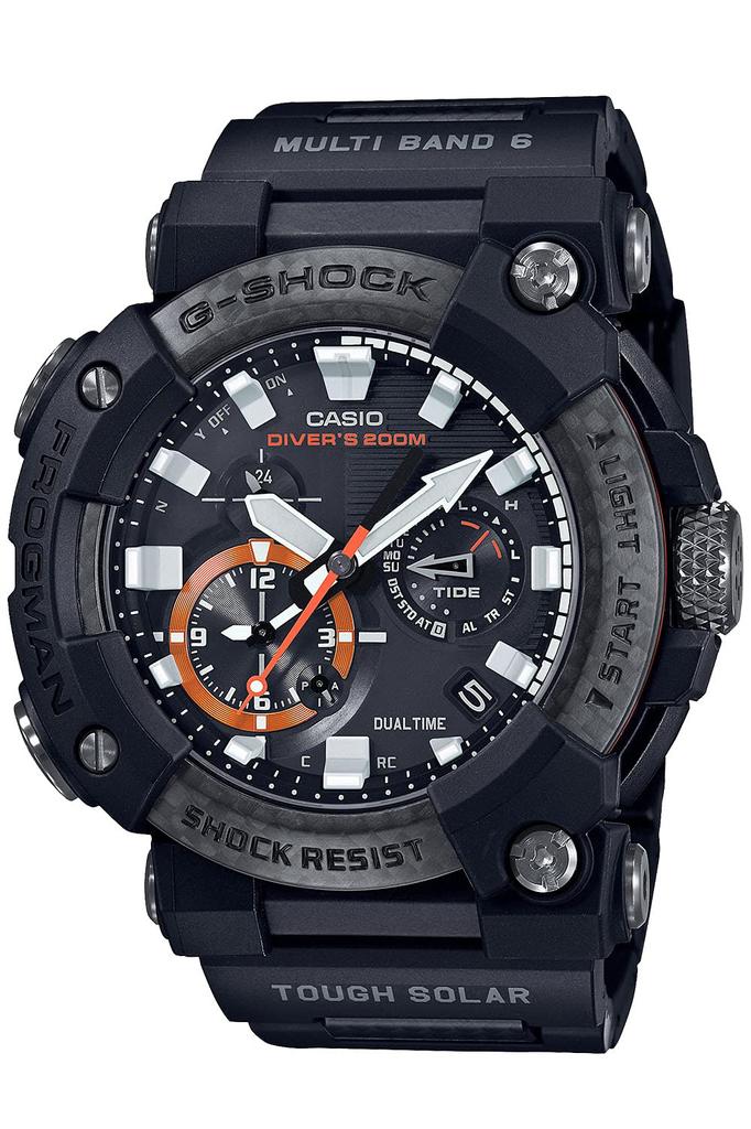 Casio FROGMAN Bluetooth Solar Watch with Carbon Core Guard Structure Black G-Shock Radio-Controlled GWF-A1000XC-1AJF Men's