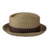 Базовая шляпа-пирожок с мозаичным плетением квенч, Натуральный, Один размер подходит всем и шляпа с номером, Большая, Душная, Узор, Материалы, Антибактериальный, Дезодорирующий, Все,